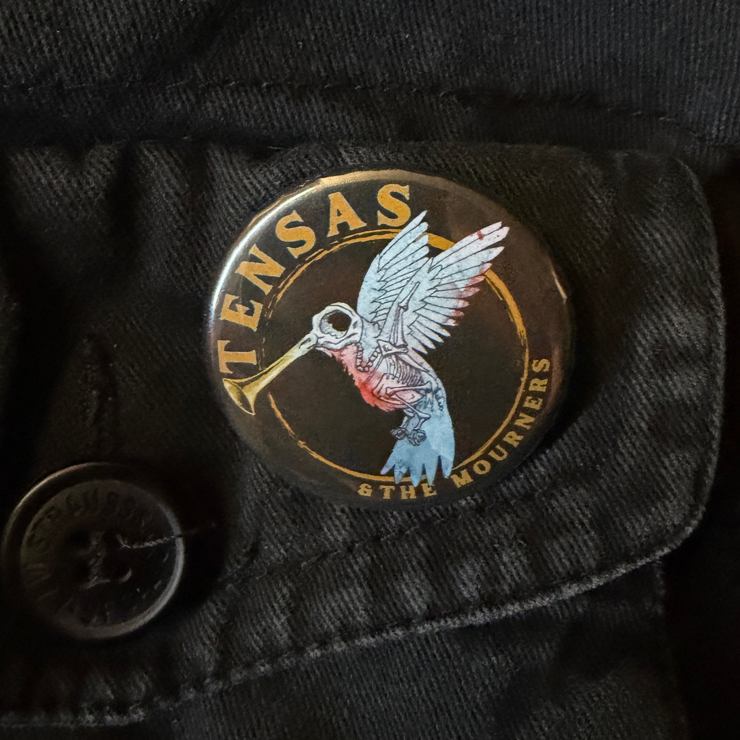 Hummingbird Trumpet Logo Button