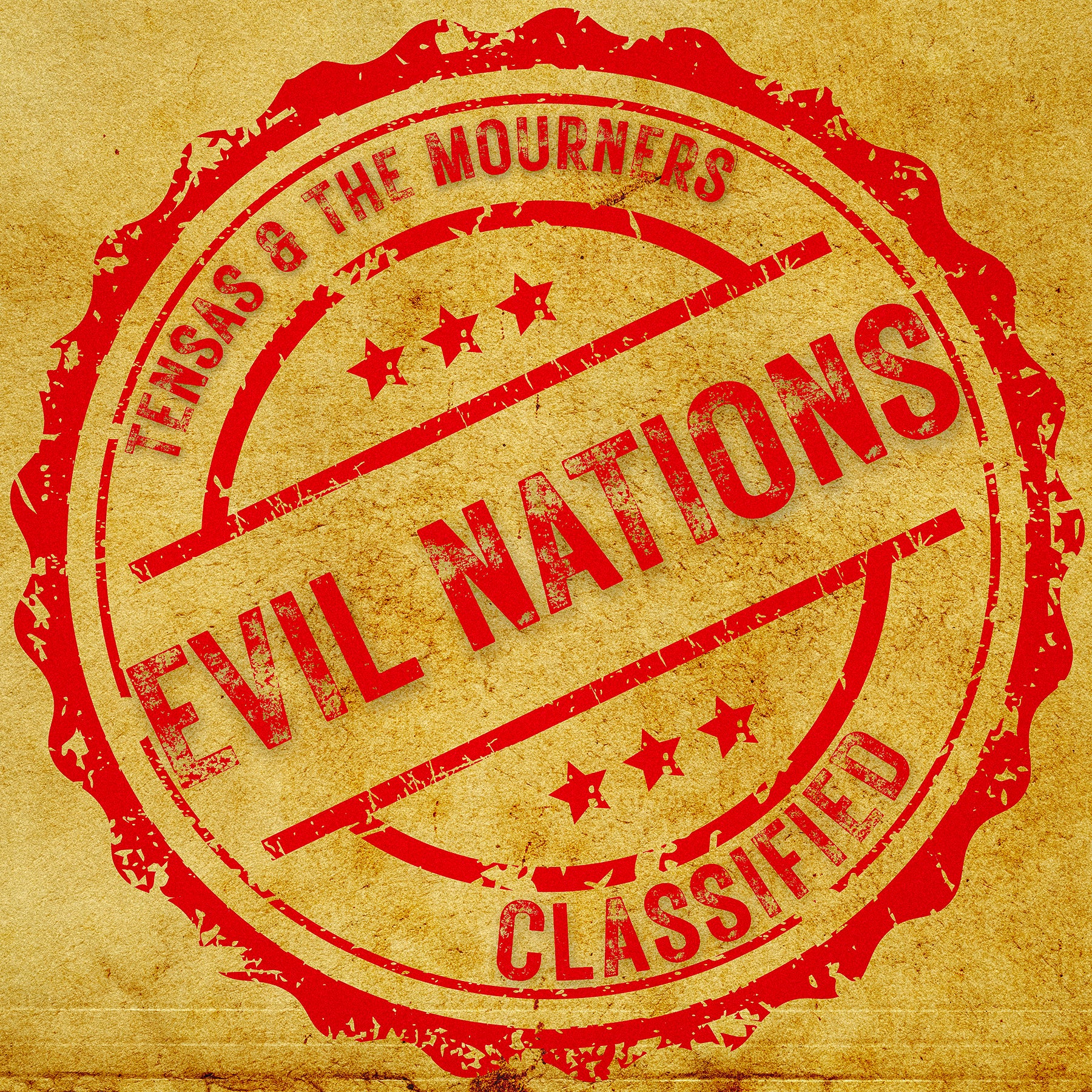 Evil Nations, Cover Art, Tensas and the Mourners, Protest Song, Protest Music, 2025, Colorado, Band