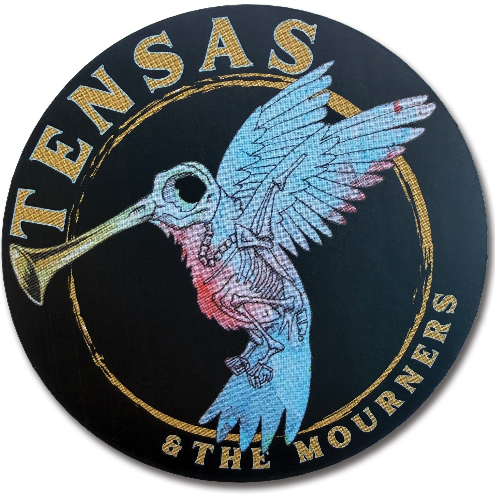 Band Merch, Stickers, Colorado Band, Rock, Punk, Roots, Blues, Folk Rock, Tenas and the Mourners